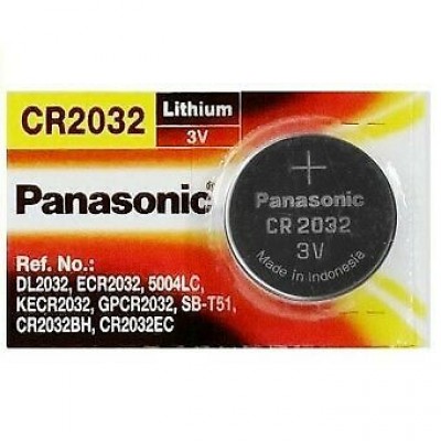 PANASONIC Button Cell CR2032 3v Lithium Battery Expiration date 2028